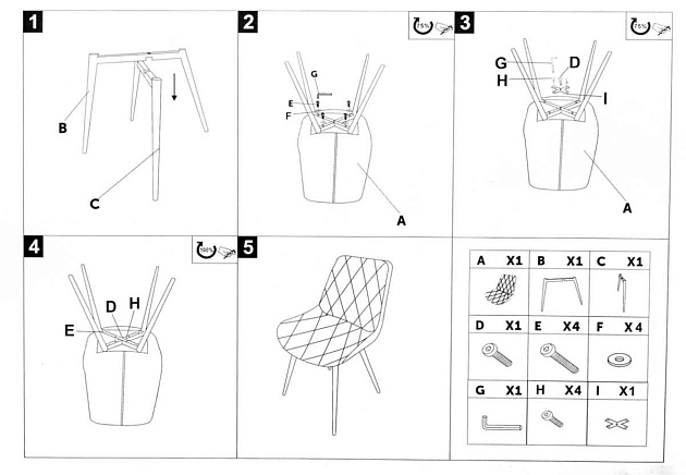 Кухонный стул Woodville Fox 11558 Фото № 2