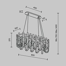 Подвесная люстра Modelux ML.6621.12 BS 1
