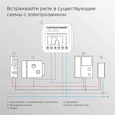 Реле Wi-Fi с независимым контактом Elektrostandard (Умный дом) 76010/00 76010/00 1