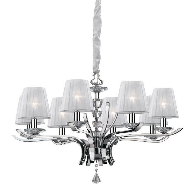 Подвесная люстра Ideal Lux Pegaso SP8 Bianco 059242 Фото № 1