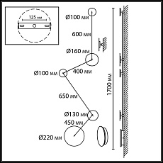 Настенный светильник Odeon Light HIGHTECH 7115/30WL 1