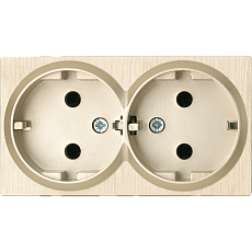 Розетка двойная Werkel шампань рифленый W1172010 4690389160585 2