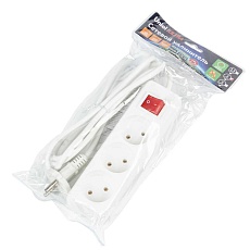 Удлинитель Uniel Ultra 3гн х 2м б/з S-CU3-2B White UL-00009994 1