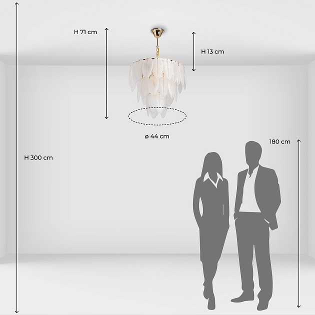 Подвесная люстра De City Бриз 111017009 изображение 2 Подвесная люстра De City Бриз 111017009 Фото № 2