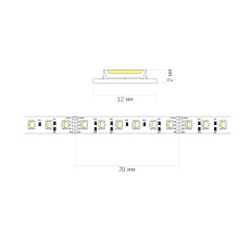 Светодиодная лента ST Luce 18W/m 4000К+RGB 5M ST1005.418.20RGBW.1 1