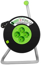 Удлинитель силовой ЭРА GREEN LINE KAT-3x1.5-30m Greenline на катушке пластик 4 розетки с заземлением 30м ПВС 3x1.5мм2 Б0065110 3
