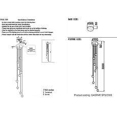 Подвесная люстра Crystal Lux Gaspar SP9 D300 White 1