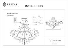 Потолочная люстра Freya Chabrol FR2302-CL-09-WG 2