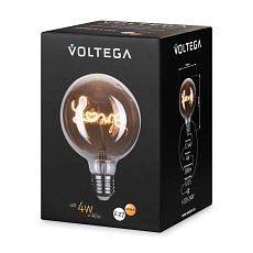 Лампа светодиодная филаментная Voltega 271 E27 4W 2700K янтарная 8522 5