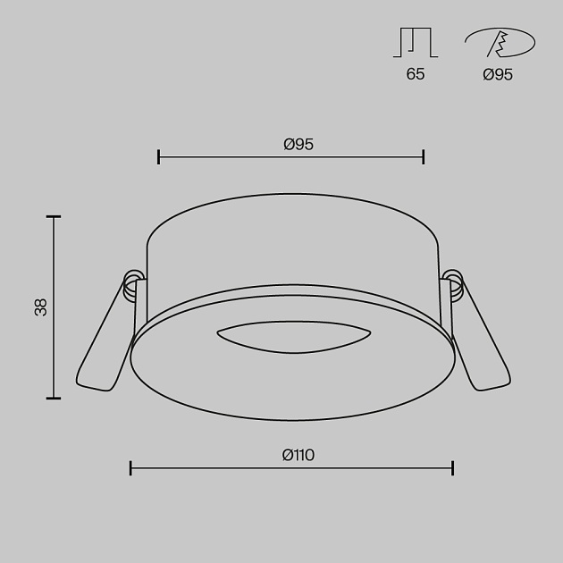 Встраиваемый светильник Maytoni Technical DL027-GX53-B Фото № 8