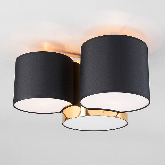 Потолочный светильник TK Lighting 3445 Mona Black/Gold фото 