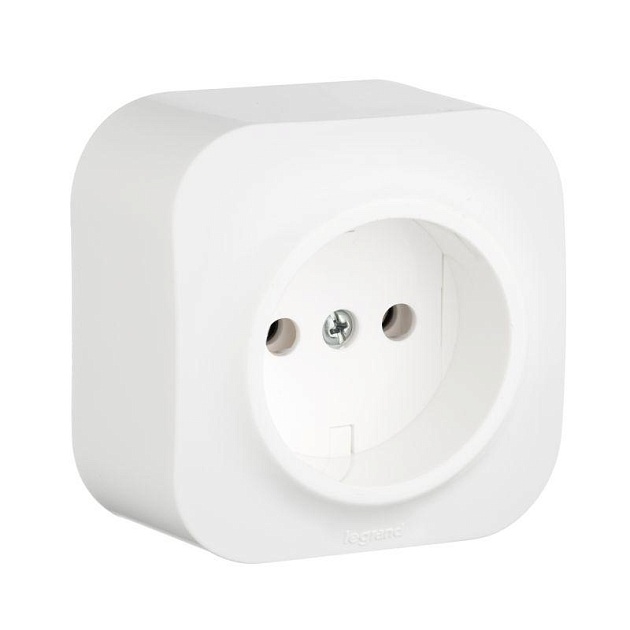 Розетка 2К Legrand Quteo 16A 250V белая 782210 Фото № 1