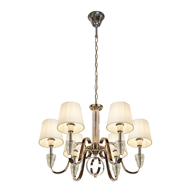 Подвесная люстра iLamp Alesti P2424-6 Nickel изображение 4 Подвесная люстра iLamp Alesti P2424-6 Nickel Фото № 4