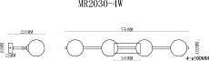 Бра MyFar Valency MR2030-4W 1