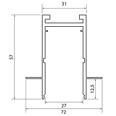 Шинопровод встраиваемый ST Luce Skyline 220 ST021.529.00 3