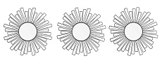 Зеркало Aviere 3 шт 29230 2