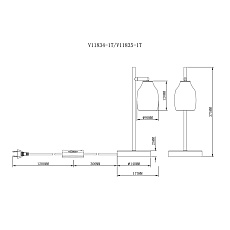 Настольная лампа Moderli Adalina V11834-1T 1