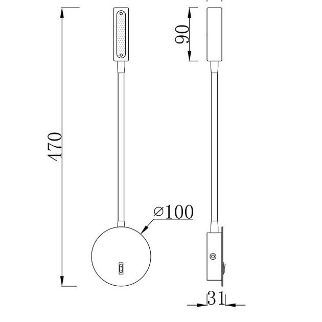 Бра Maytoni Stem C035WL-L3B3K Фото № 7