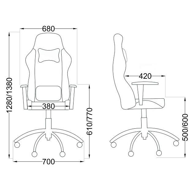 Игровое кресло AksHome Iron красный, экокожа 75221 изображение 2 Игровое кресло AksHome Iron красный, экокожа 75221 Фото № 2