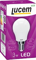 Лампа светодиодная Lucem E14 3W 6500K матовая FLLBL031465L 1