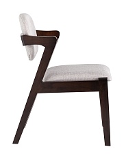 Кухонный стул Stool Group VIVA массив гевеи (эспрессо) мягкое сидение светло-серое 2 шт. MH32060 BZ-10 LIGHT GREY KOROB2 4