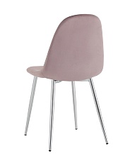 Кухонный стул Stool Group Валенсия SN велюр розовый хромированные ножки OS-001L HLR-25 sl 4