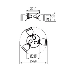 Спот Kanlux DERATO EL-3O W-SR 35645 2