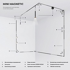 Коннектор L-образный внутренний Elektrostandard Mini Magnetic 85178/00 a065638 2