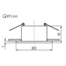 Точечный светильник Kanlux GLOZO DSO SR/W 36221 1