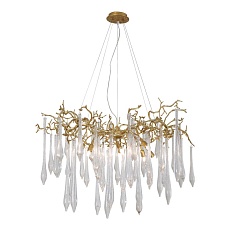 Подвесная люстра Crystal Lux Reina SP8 D1000 Gold Pearl 3