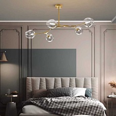 Подвесная люстра Imperium Loft Адель Branching Bubble Chandelier L11 Black Amber 239861-22 1