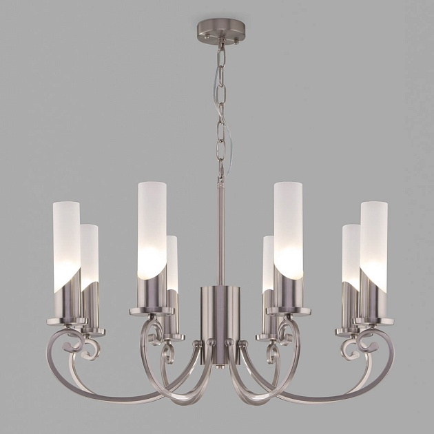 Подвесная люстра Eurosvet Banci 60117/8 никель изображение 1 Подвесная люстра Eurosvet Banci 60117/8 никель Фото № 1