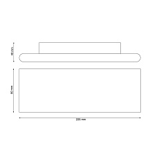 Настенный светильник Lucia Tucci Aero W205 Bianco LED 1