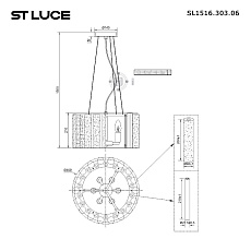 Подвесная люстра ST Luce Delight SL1516.303.06 1
