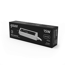 Блок питания Gauss 12V 15W IP66 2A 202023015 2