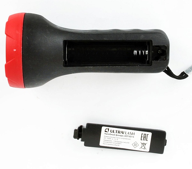 Ручной светодиодный фонарь Ultraflash Т от батареек 105х45 75 лм LED16014 14253 Фото № 8