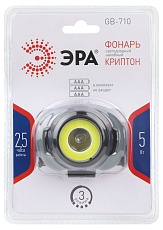 Налобный светодиодный фонарь ЭРА Пиранья от батареек 43х43х68 310 лм GB-710 Б0052752 3