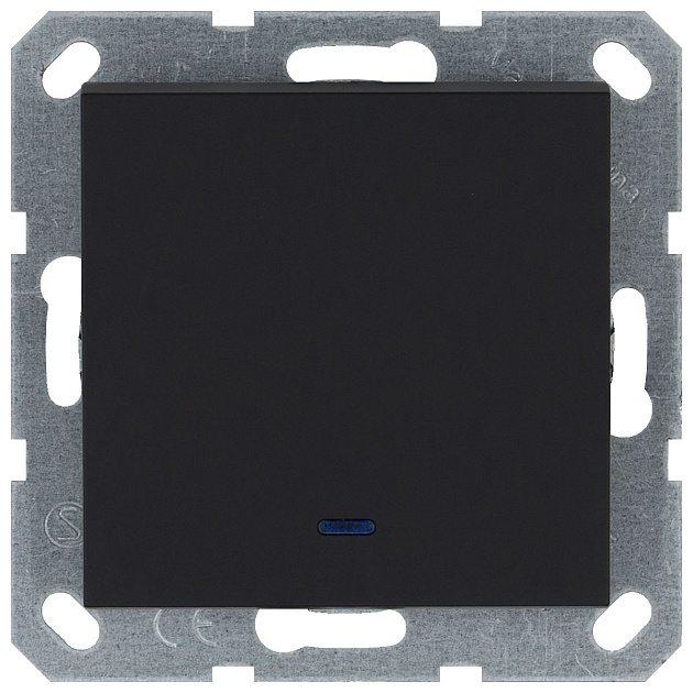 Выключатель одноклавишный Jasmart G3011NPB Фото № 1