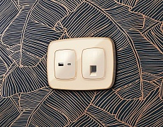 Лицевая панель розетки AMBRELLA VOLT OP3110 1