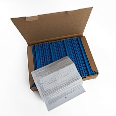 Зажим пружинный, 2-проводной проходной ЗНИ - 2,5 (JXB ST 2,5), синий Stekker 39955 1