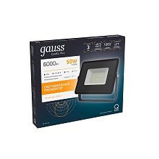 Прожектор светодиодный Gauss Qplus 50W 3000К 613511150 3