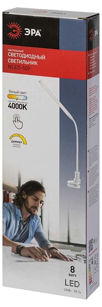Настольная лампа ЭРА NLED-509-8W-W Б0059841 изображение 10 Настольная лампа ЭРА NLED-509-8W-W Б0059841 Фото № 10