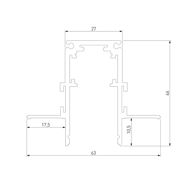 Встраиваемый шинопровод Elektrostandard Slim Magnetic 85209/00 a067502 Фото № 2