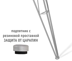 Кухонный стол Sheffilton SHT-TU10/ТT4 70 БУК на металлическом подКухонный столье хром лак/прозрачный 4065794601 5