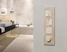 Комплект механизма 1-кл выключателя AMBRELLA VOLT ALFA Бежевый матовый QUANT (AP3210, VM101) MA321010 4