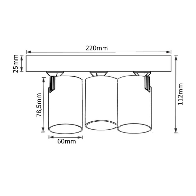 Спот Crystal Lux CLT 017W3 D230 WH Фото № 2