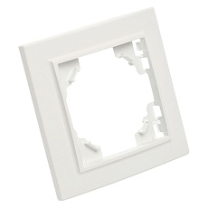 Рамка 1-постовая Stekker Эрна белый PFR00-9001-01 39623 3