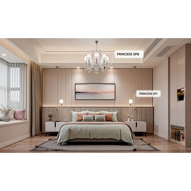 Подвесная люстра Crystal Lux Princess SP8 Фото № 3