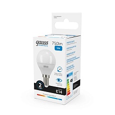 Лампа светодиодная Gauss E14 10W 6500K матовая 53130 2