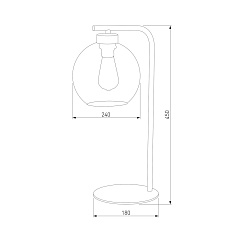 Настольная лампа TK Lighting 5102 Cubus Graphite 2